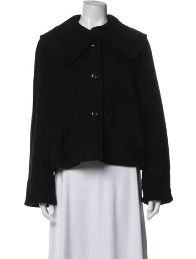 Pre-owned Kenzo Coat In Black