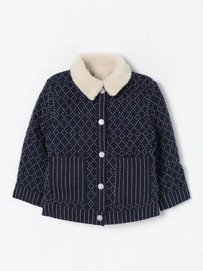 Kenzo Reversible Cotton Blend Jacket In Blau