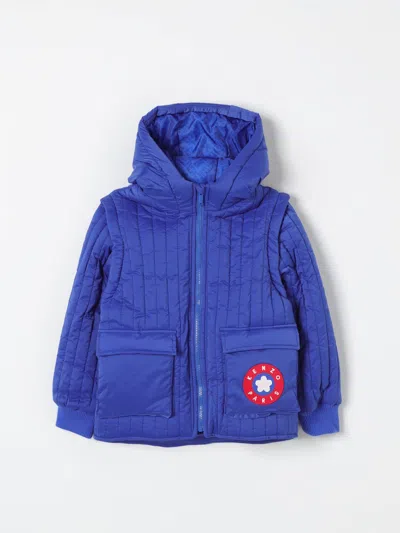 Kenzo Coat  Kids Kids Color Blue In Blau