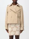 Kenzo Coat  Woman Color Beige In Beige