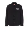 Kenzo Long-sleeved Casual Jacket In Black
