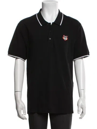 Pre-owned Kenzo Collar Short Sleeve Polo Shirt In Black