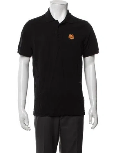 Pre-owned Kenzo Collar Short Sleeve Polo Shirt In Black