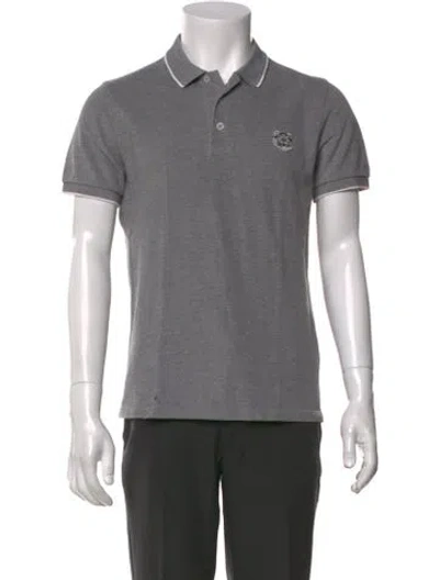 Pre-owned Kenzo Collar Short Sleeve Polo Shirt In Gray