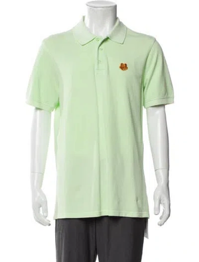 Pre-owned Kenzo Collar Short Sleeve Polo Shirt In Green