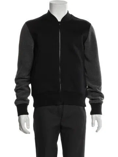 Pre-owned Kenzo Colorblock Pattern Bomber Jacket In Black