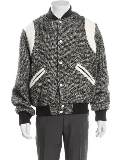 Pre-owned Kenzo Colorblock Pattern Bomber Jacket W/ Tags In Black