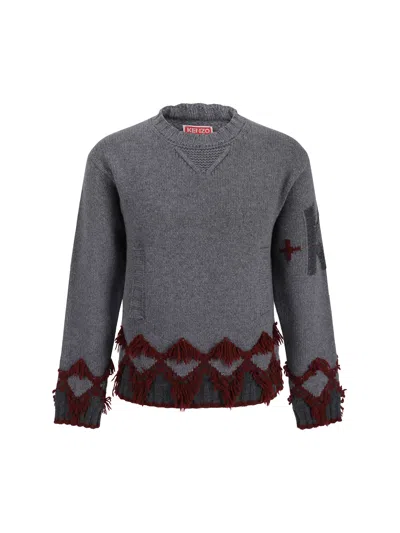 Kenzo Constellation Sweater In Grey