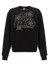 Kenzo Constellation-embroidered Cotton Sweatshirt In Black