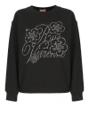 Kenzo Womens Black Constellation Metallic Brand-embroidered Cotton-jersey Sweatshirt In Black