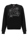 Kenzo Constellation-embroidered Cotton Sweatshirt In Black