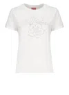 Kenzo Boke-flower Organic Cotton T-shirt In White
