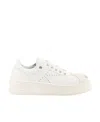 Kenzo Perforated Rubber Sole Sneakers In White