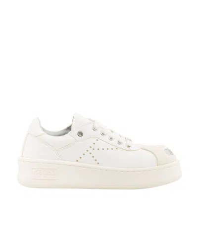 KENZO KENZO HOOPS CONTRASTING-TOECAP LOW-TOP SNEAKERS