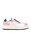 Kenzo Contrasting-toecap Low-top Sneakers In White