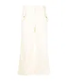 Kenzo Flared Cropped Pants In White