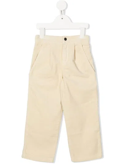 Kenzo Kids' Corduroy Straight-leg Trousers In Neutrals
