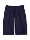 Kenzo Cotton Bermuda Shorts In Blue