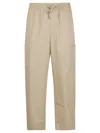 Kenzo Straight Leg Cargo Trousers Pockets In Neutrals