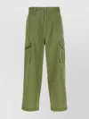 Kenzo Cotton Cargo Pant With Back And Side Pockets
