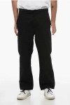 KENZO COTTON CARGO PANTS WITH DRAWSTRINGED WAISTBAND