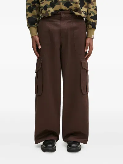 KENZO COTTON CARGO TROUSERS