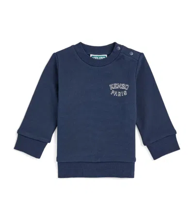 Kenzo Kids' Cotton Core Sweatshirt (6-36 Months) In Navy