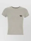 Kenzo Cotton Crew Neck Short Sleeve T Shirt In Gray