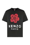 Kenzo Black Cotton T-shirt In Black