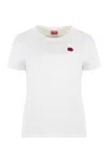 Kenzo 'boke Flower' Classic Embroidered T-shirt In White