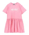 Kenzo Kids Logo Dress In Pink