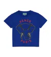 Kenzo Cotton Elephant T-shirt In Blue