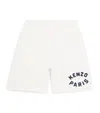 Kenzo Cotton Embroidered Bermuda Shorts In White