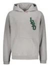 Kenzo Cotton Hoodie In Grau
