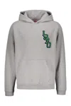 Kenzo Cotton Hoodie In Grey