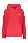 Kenzo Chest Logo-print Detail Hoodie In Red