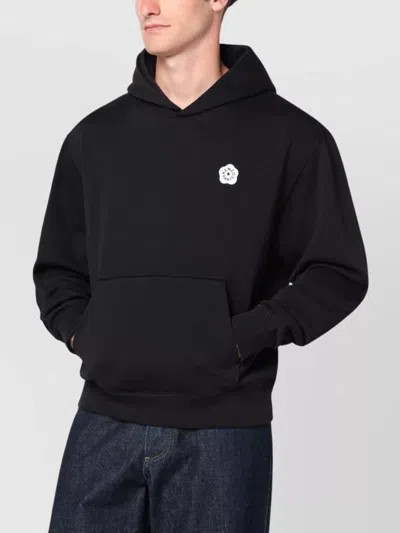 KENZO COTTON HOODIE WITH FRONT POCKET AND HOOD