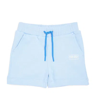 Kenzo Cotton Logo Bermuda Shorts (6-36 Months) In Blue