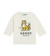 Kenzo Cotton Logo T-shirt In White
