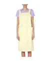 Kenzo Denim Midi Dress In Yellow