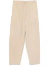 Kenzo Solid Color Lightweight Cotton Cargo Pants In Nude & Neutrals