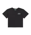 Kenzo Cotton Rubber-logo T-shirt In Black