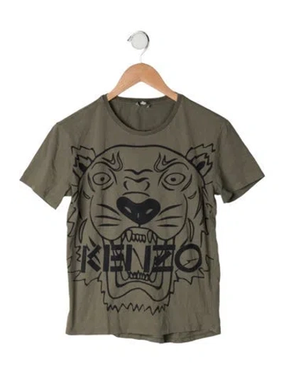 Pre-owned Kenzo Kids' Cotton Shirt In Green