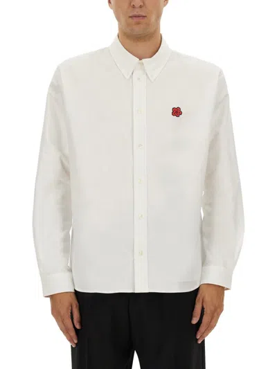 Kenzo Cotton Shirt In White