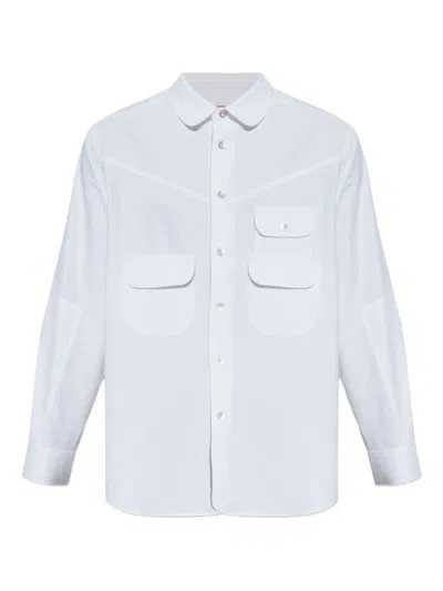 Kenzo Cotton Shirt In White