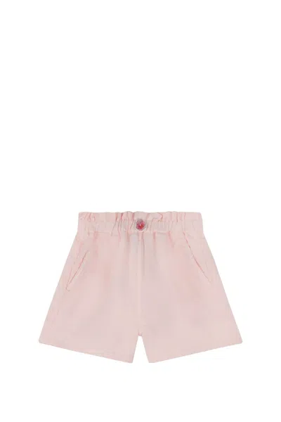 Kenzo Kids' Cotton Shorts In Rose