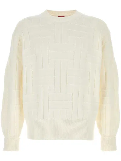 Kenzo Eco-friendly Weave Jumper For Men In White