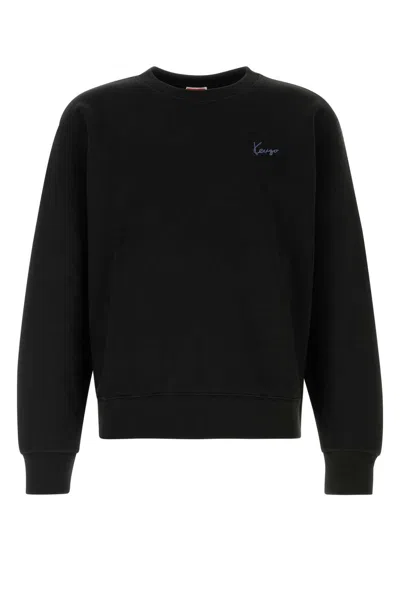 Kenzo Cotton Sweatshirt In Black