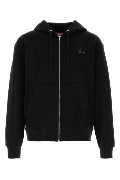 Kenzo Cotton Sweatshirt In Black