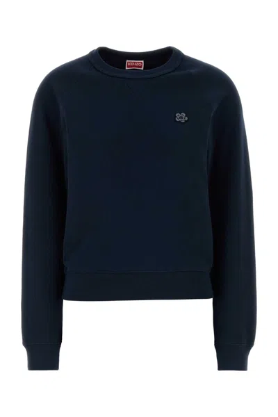 Kenzo Cotton Sweatshirt In Transparent